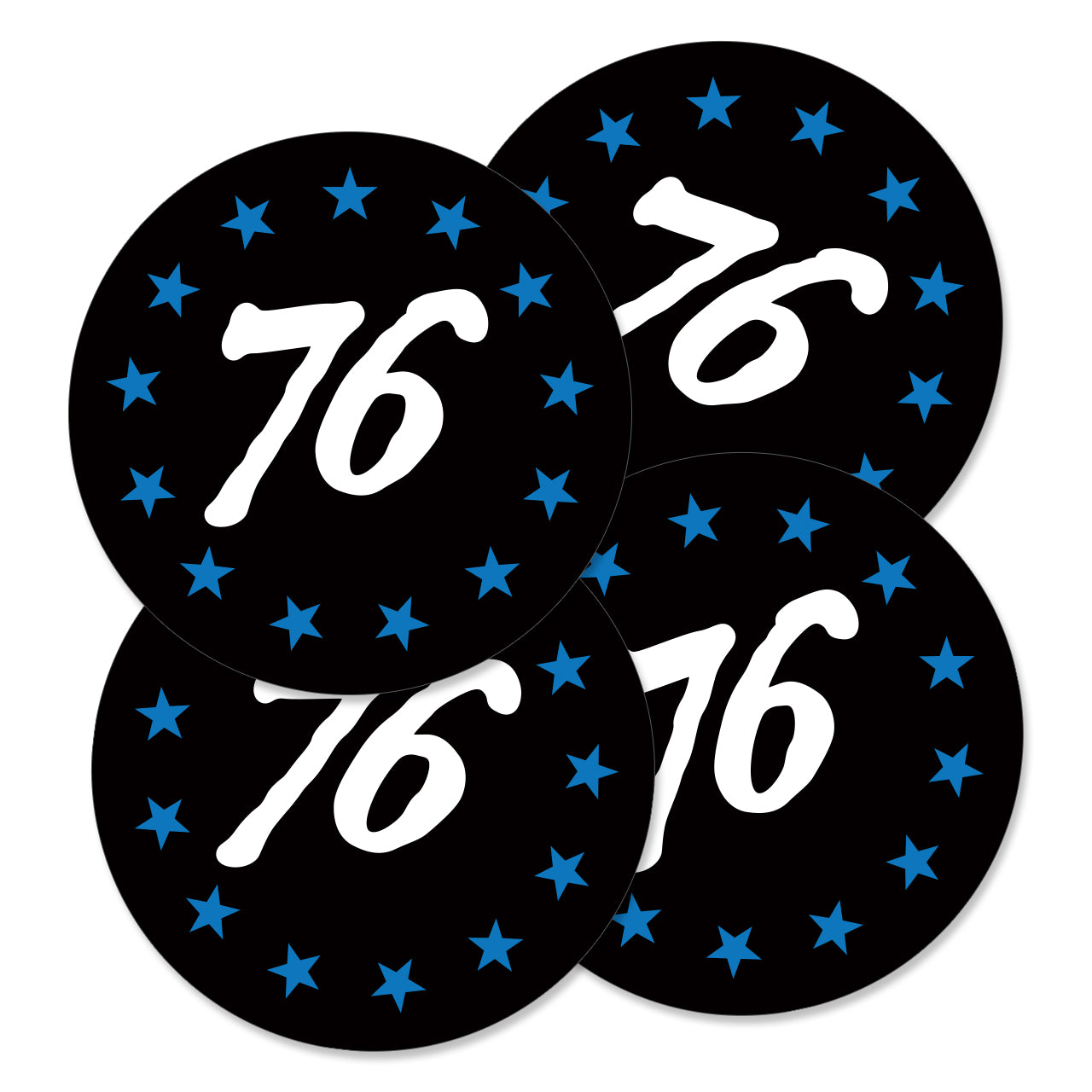 76 Sticker - Packs of 4