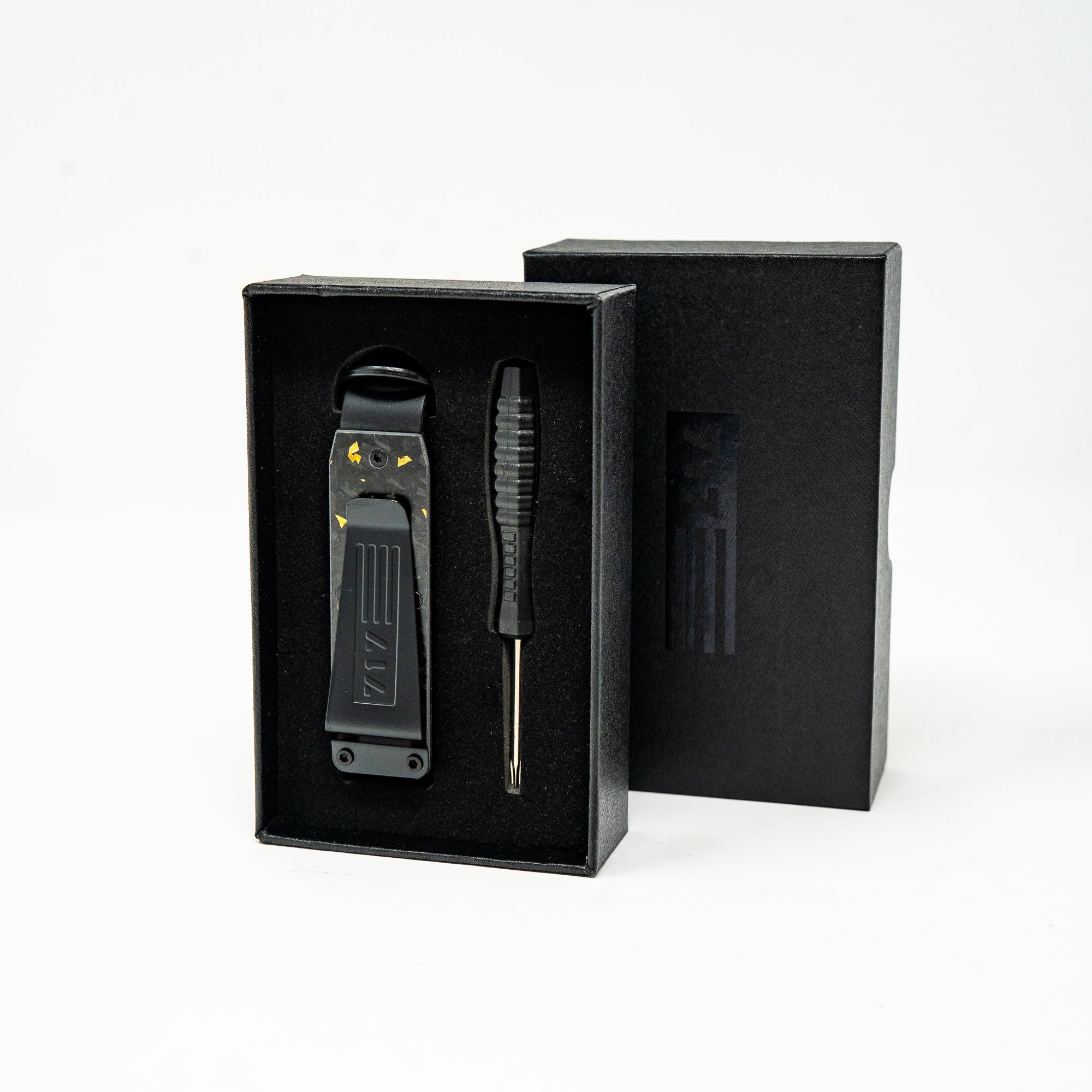 Yellow Carbon Forged Keycase Folder