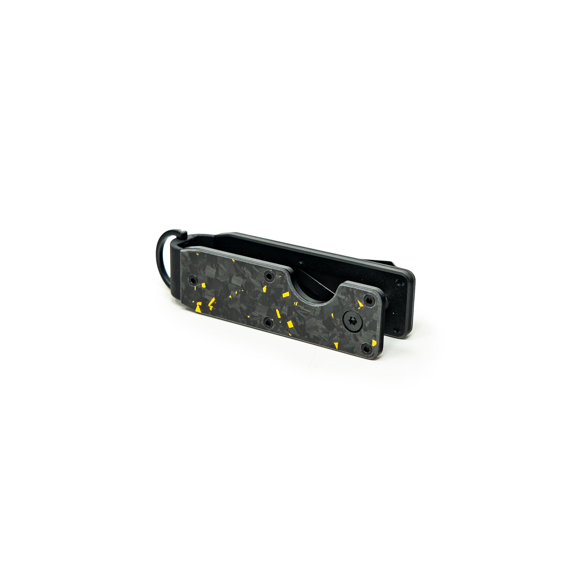Yellow Carbon Forged Keycase Folder