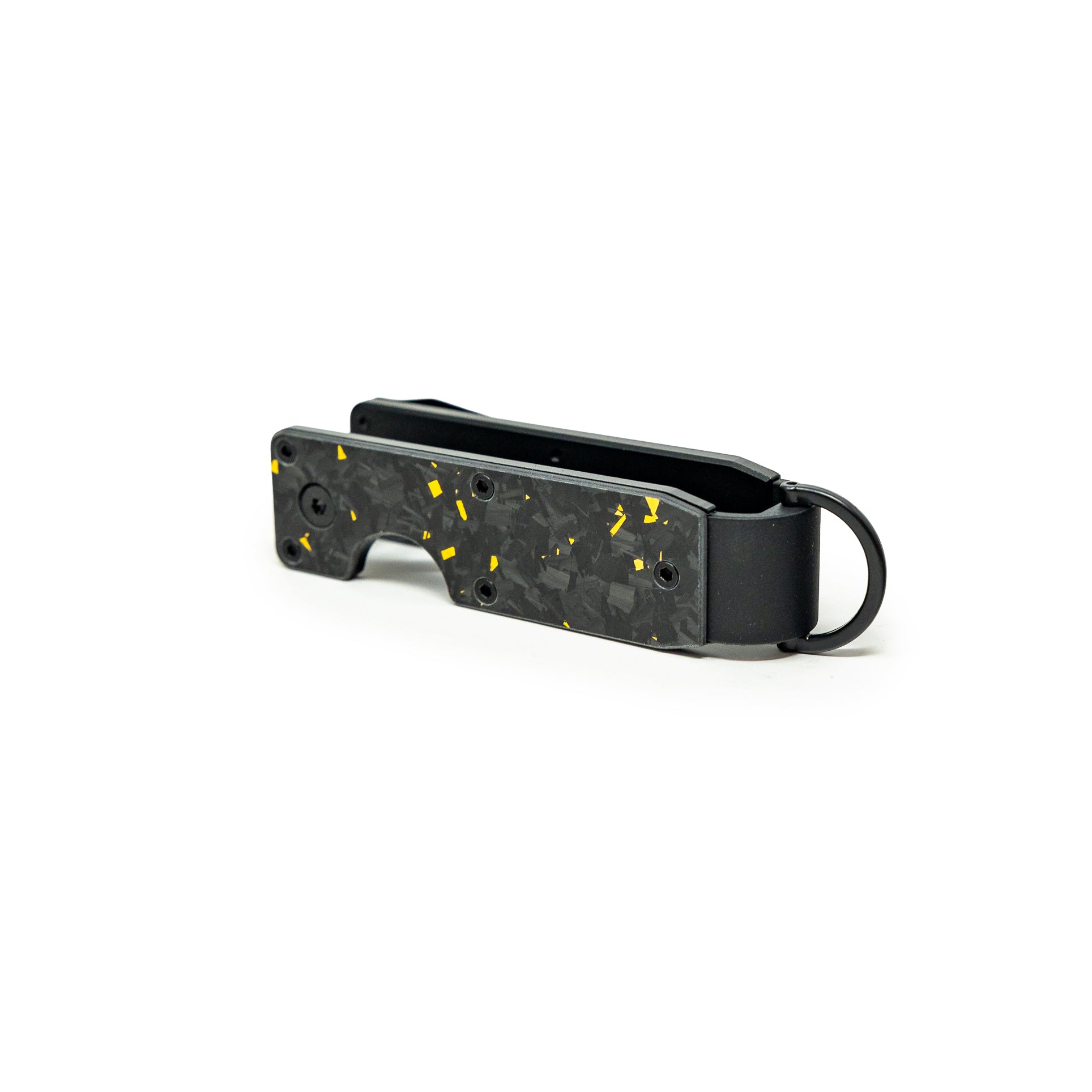 Yellow Carbon Forged Keycase Folder