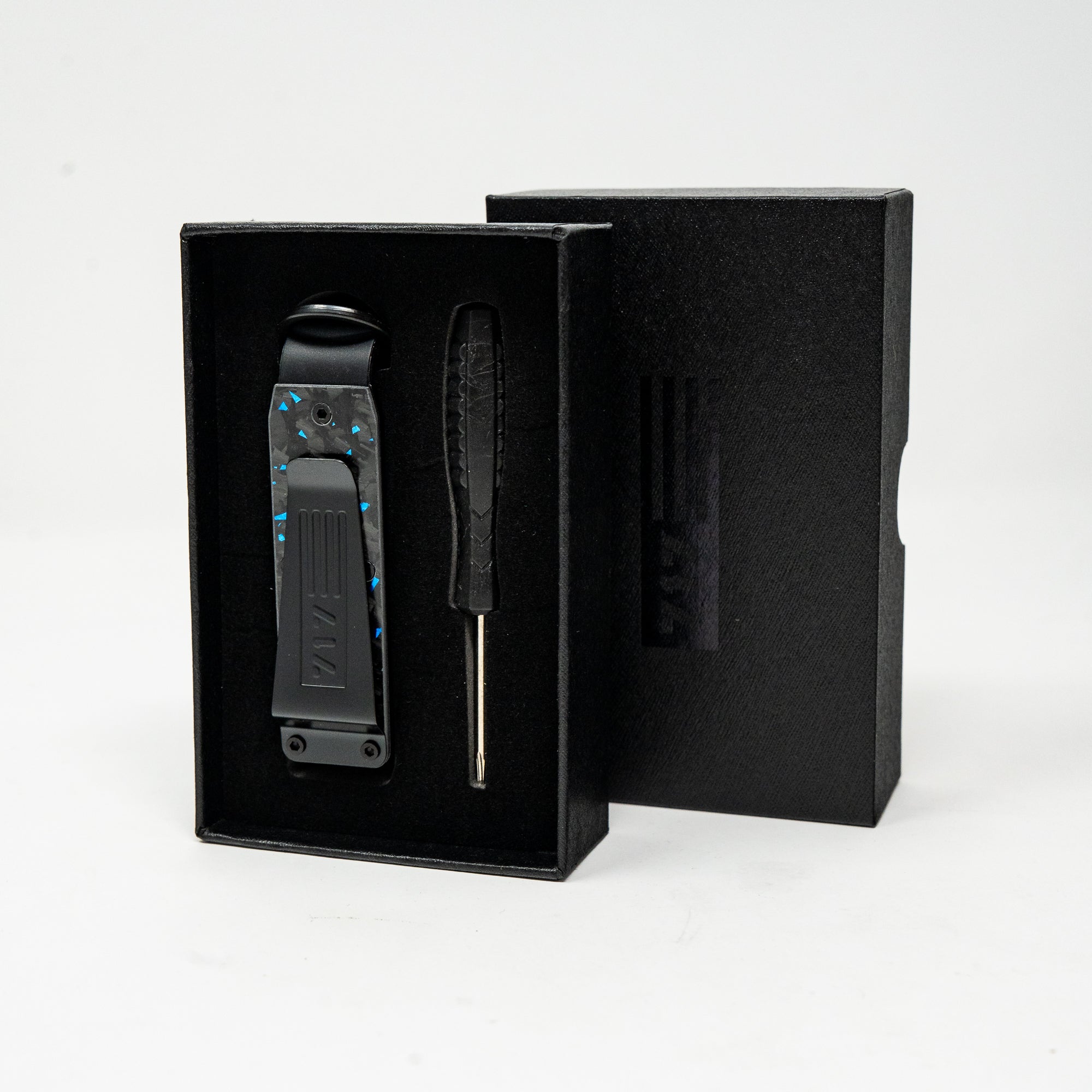 Blue Carbon Forged Keycase Folder