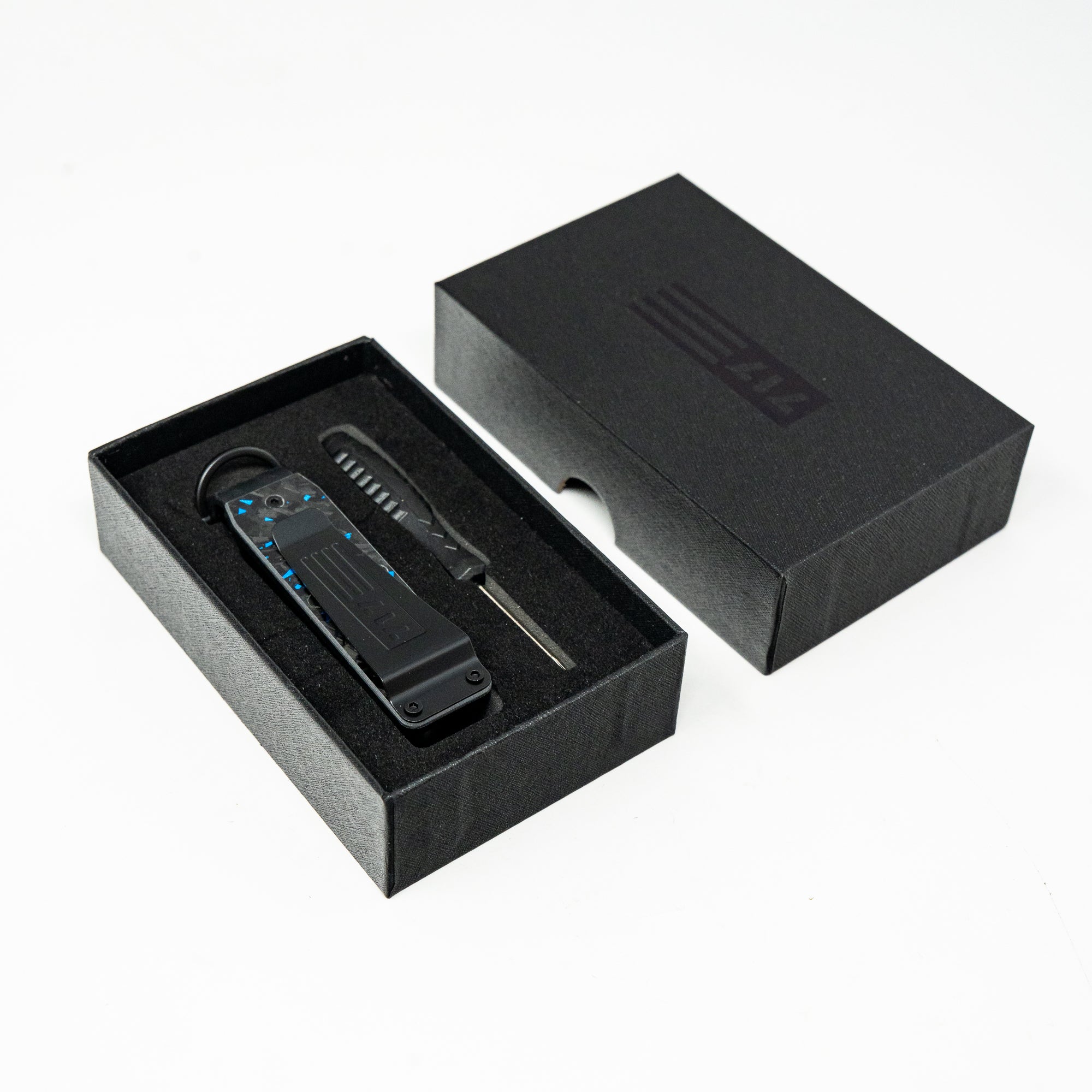 Blue Carbon Forged Keycase Folder