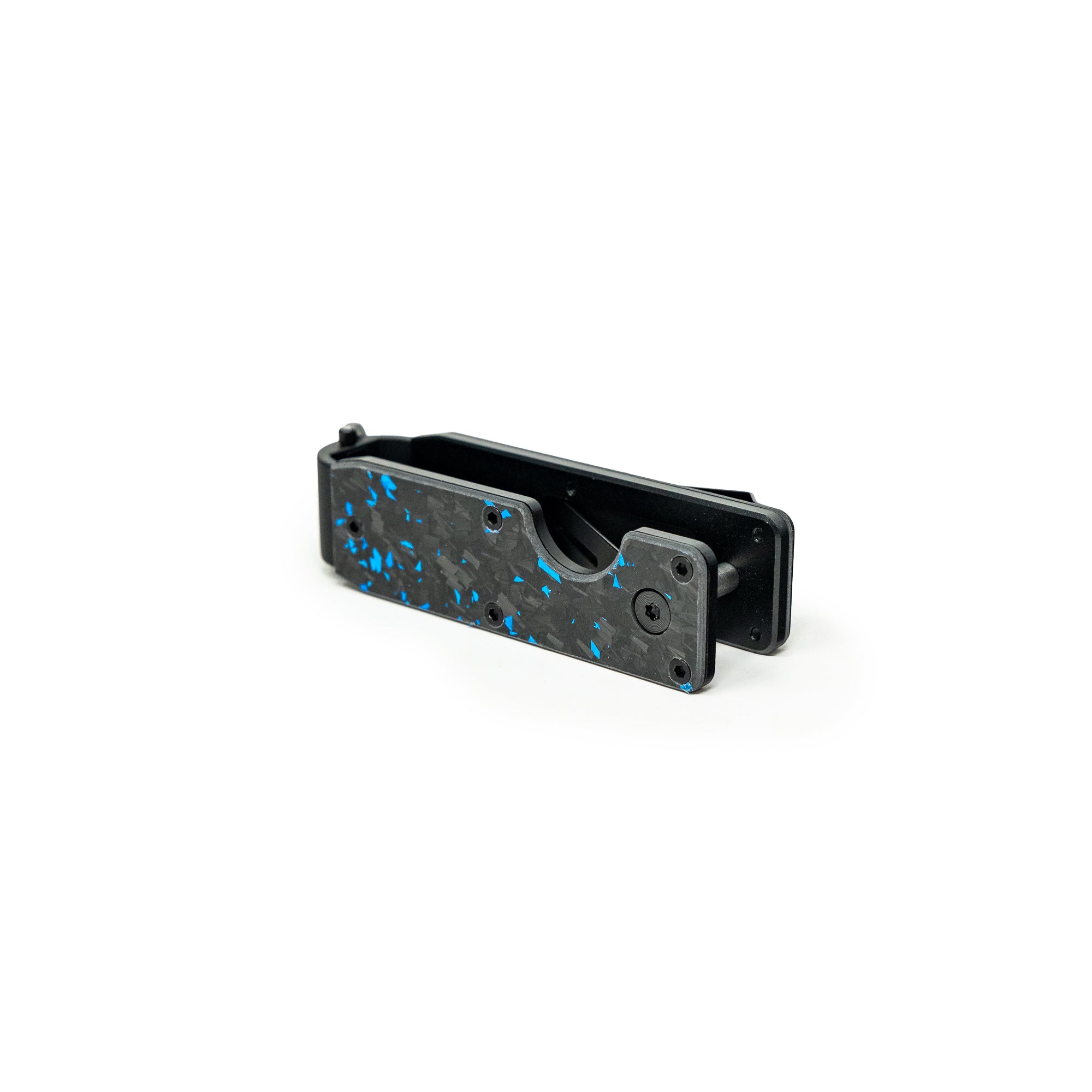 Blue Carbon Forged Keycase Folder