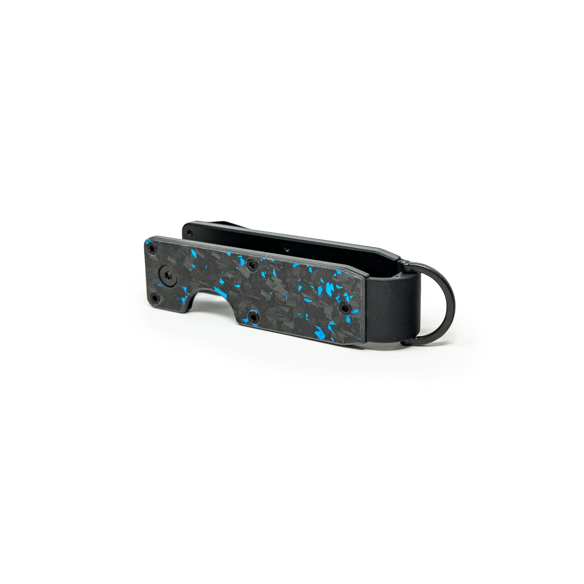 Blue Carbon Forged Keycase Folder