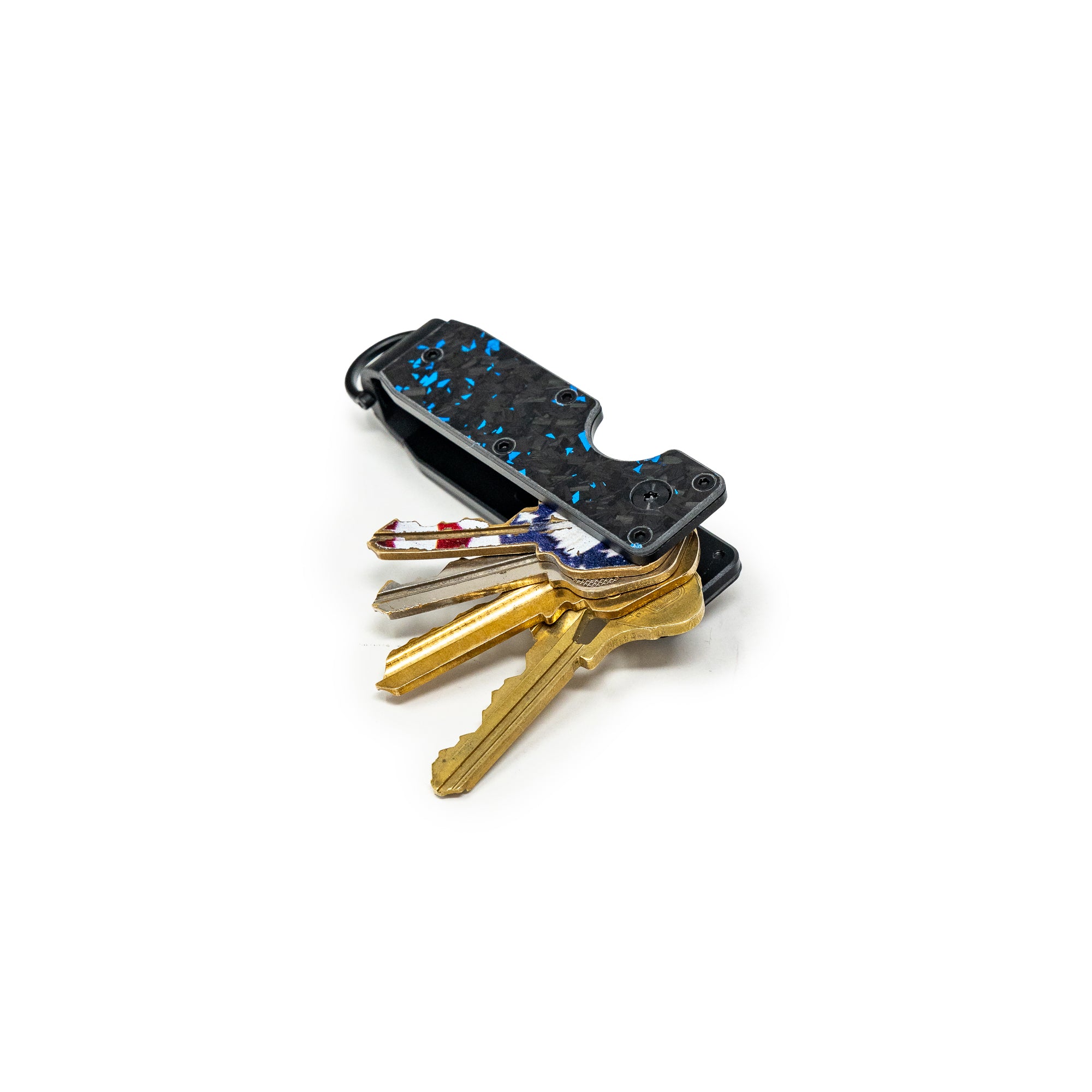 Blue Carbon Forged Keycase Folder