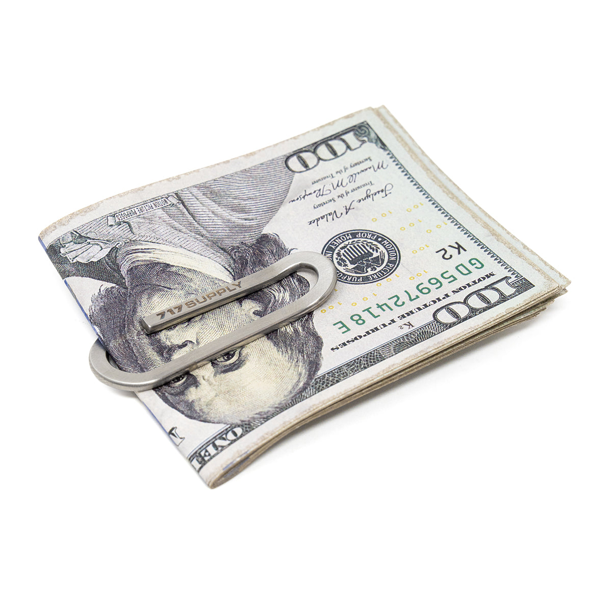 717 Supply Large Paperclip Money Clip - Silver