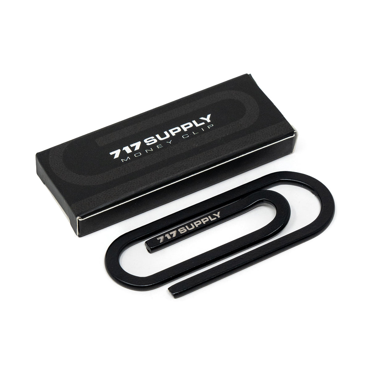717 Supply Large Paperclip Money Clip - Black