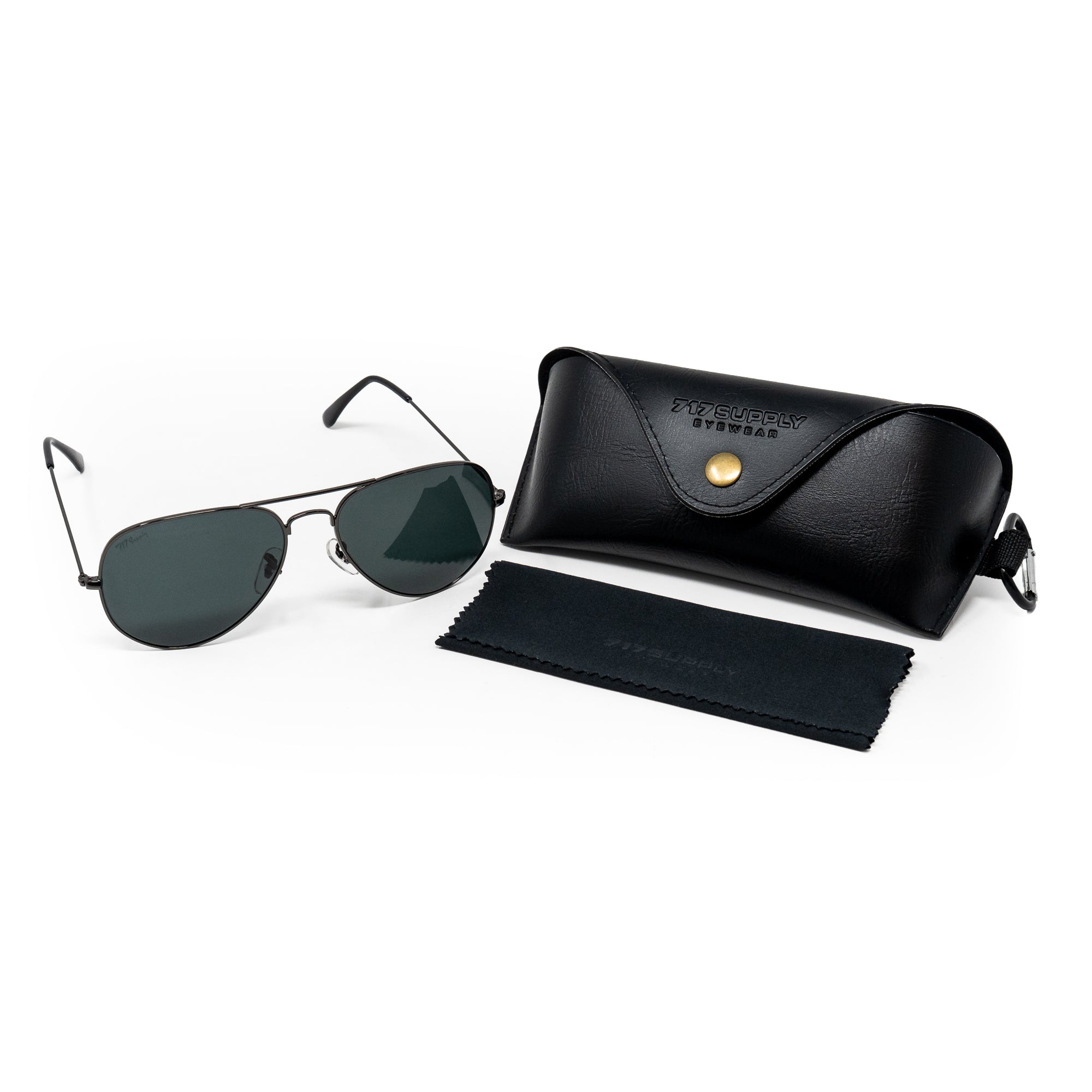 717 Gold Aviators Sunglasses