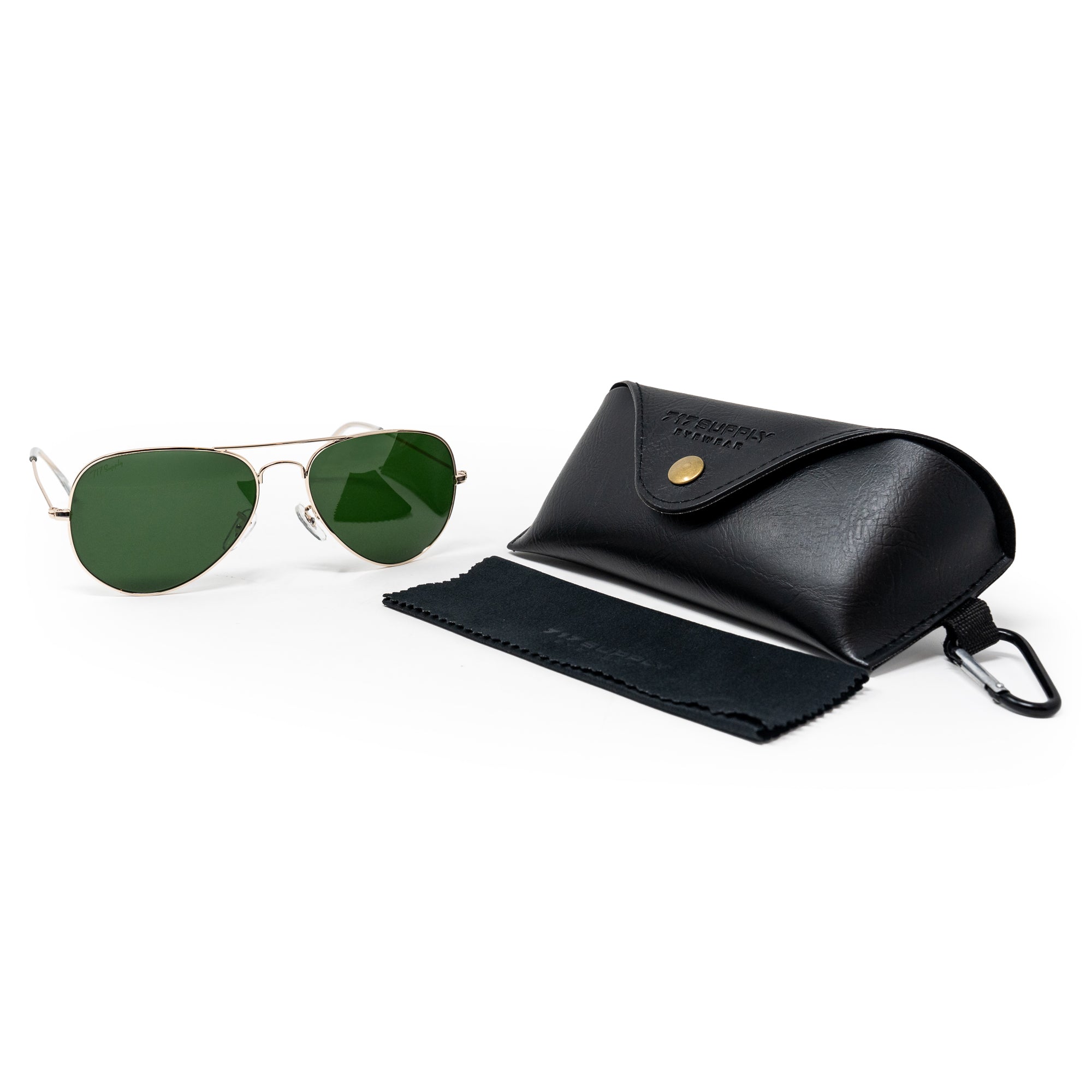 717 Gold Aviators Sunglasses
