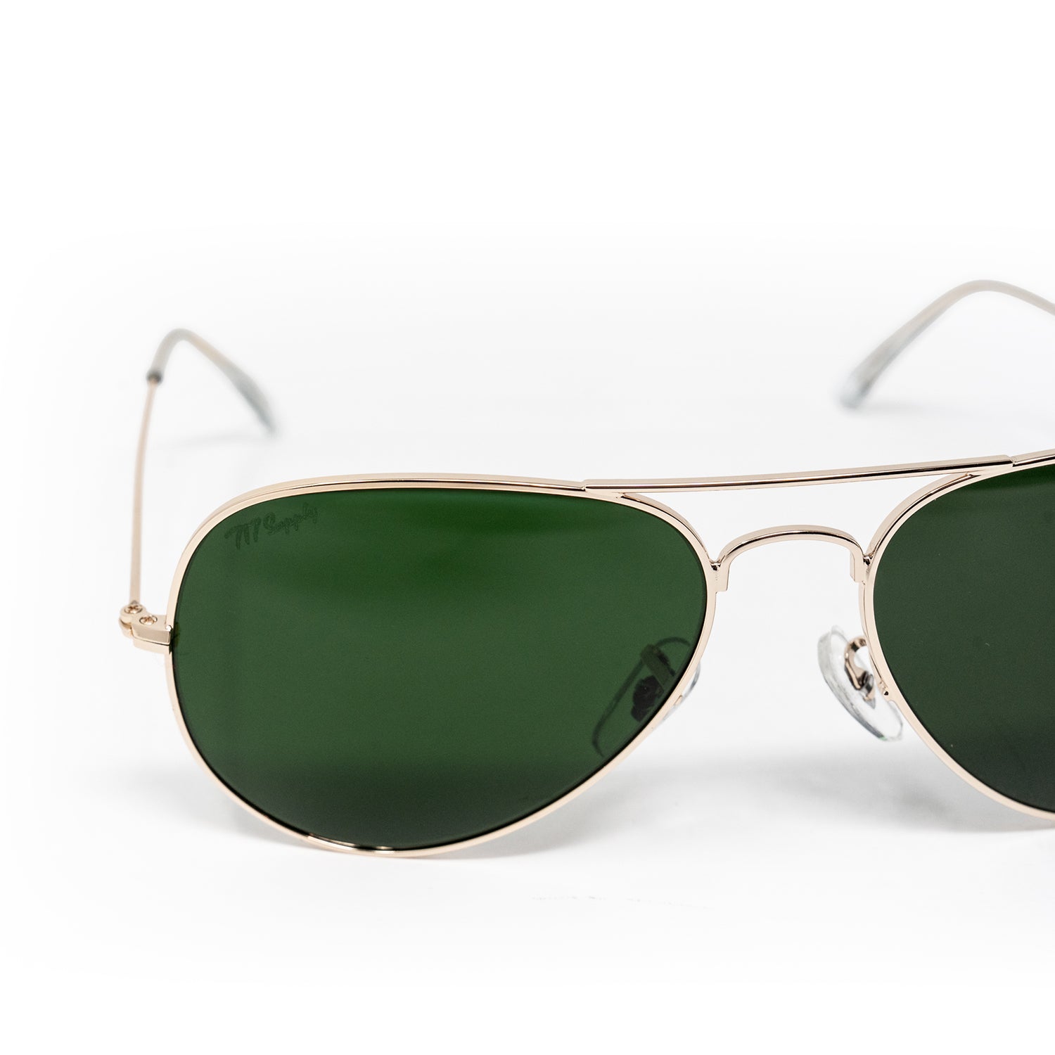 717 Gold Aviators Sunglasses