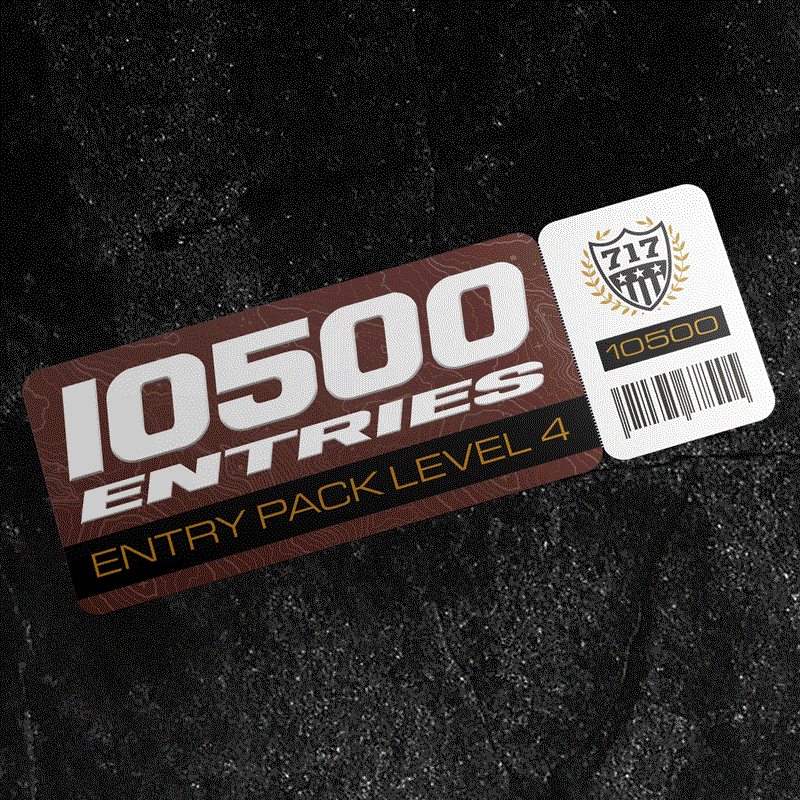 ENTRY PACK LEVEL 4 - 10,500 ENTRIES