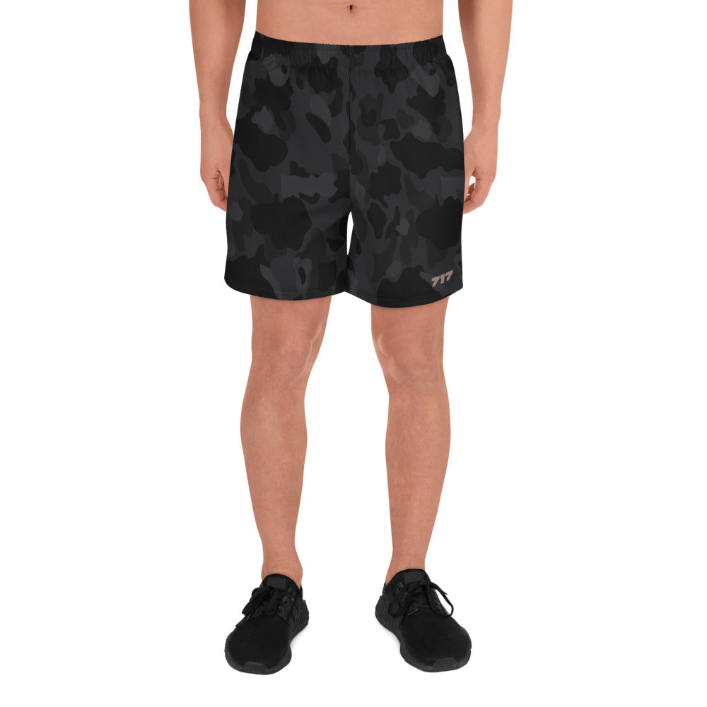 Black Frog Skin Shorts