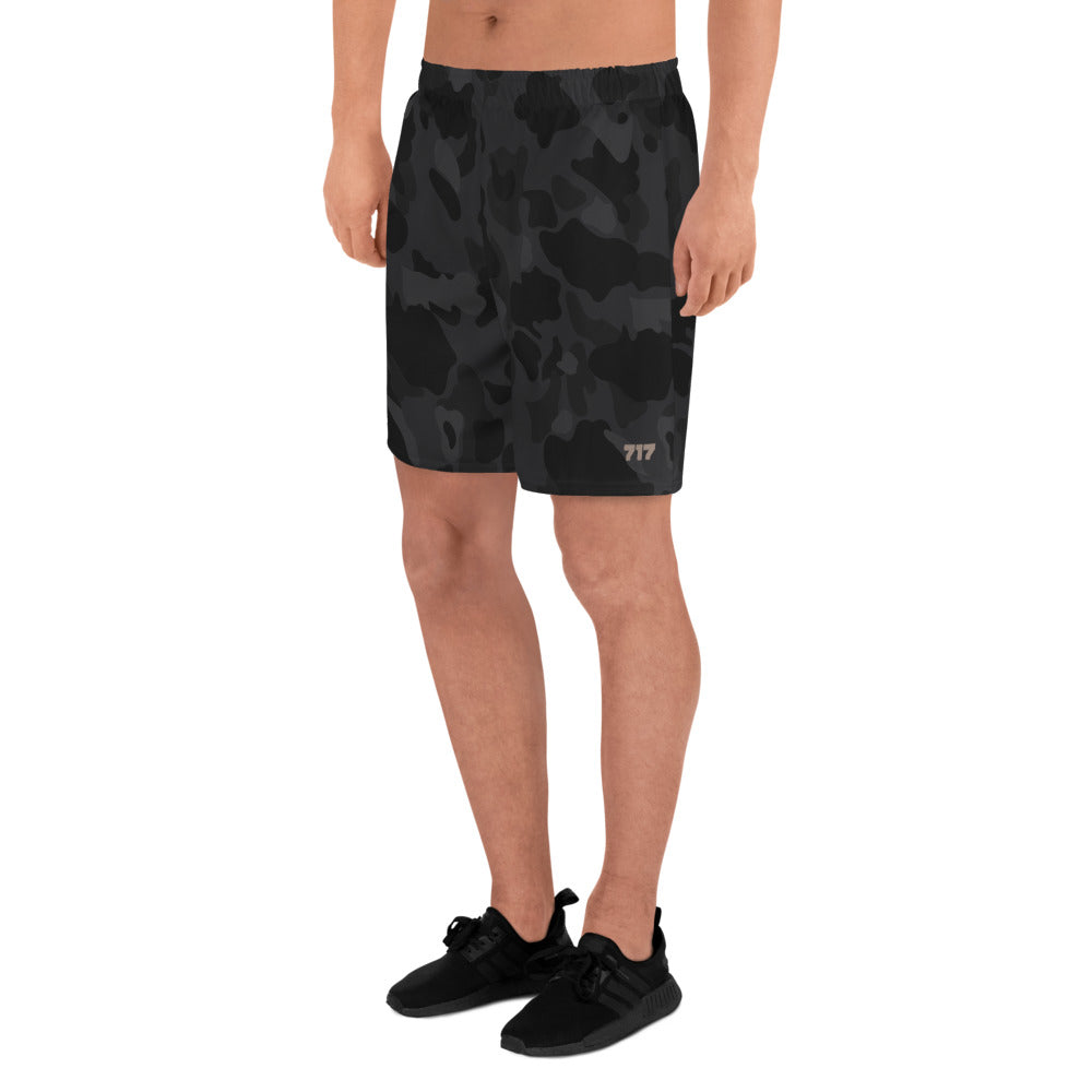 Black Frog Skin Shorts