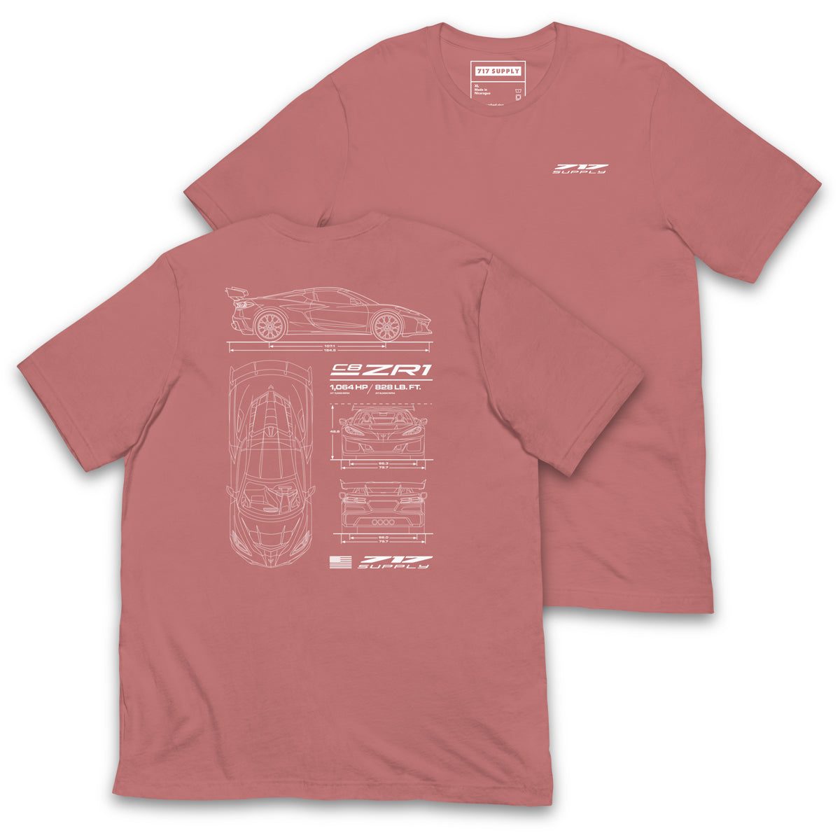 C8ZR1 Blueprint Shirt