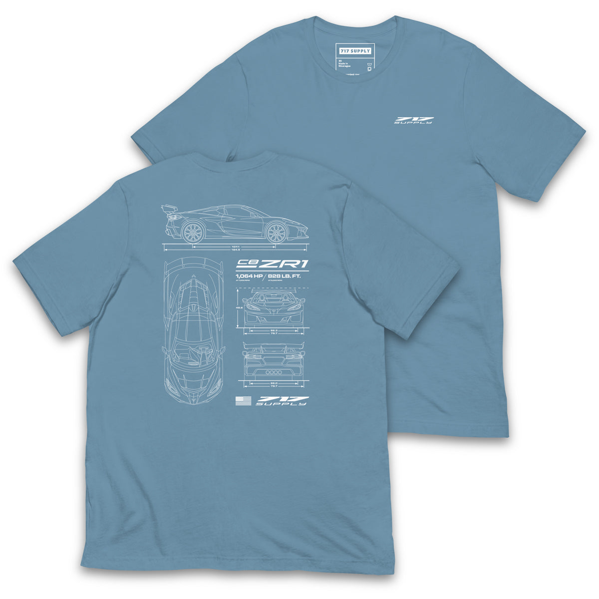 C8ZR1 Blueprint Shirt