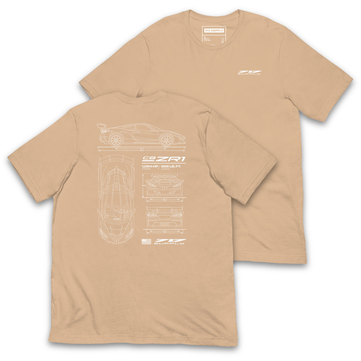 C8ZR1 Blueprint Shirt