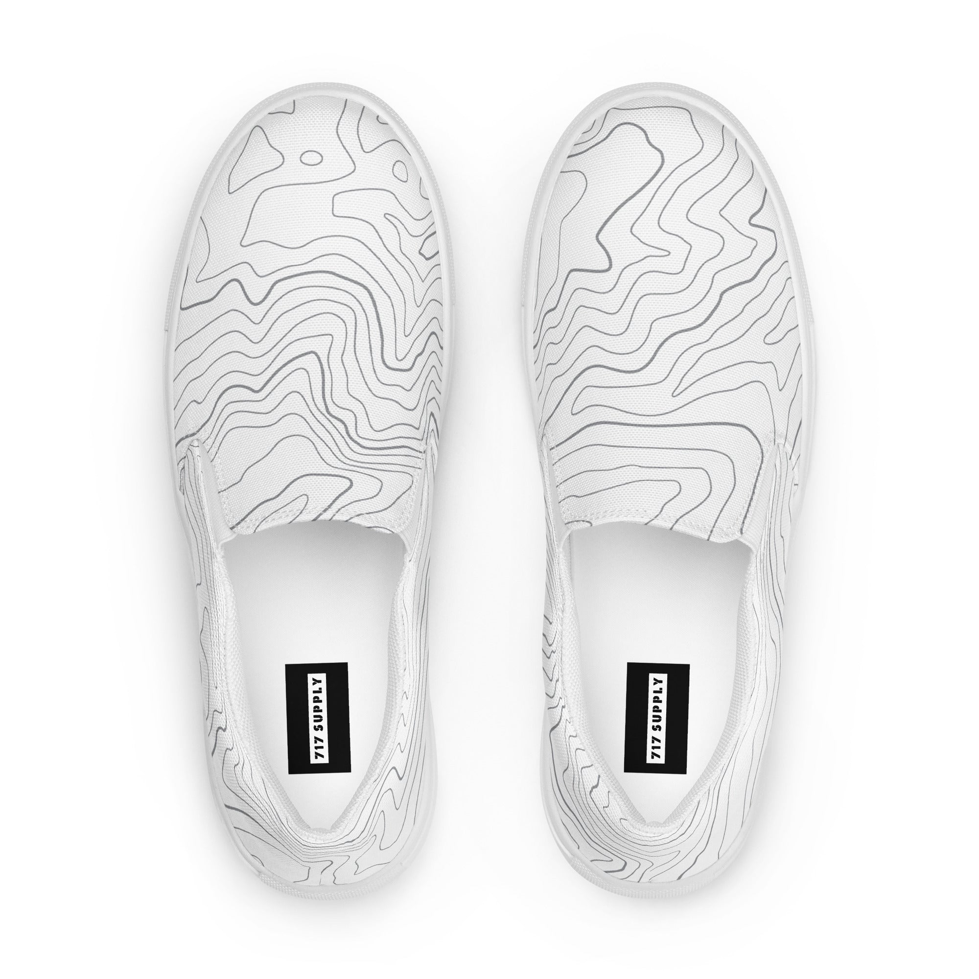 Men’s "White Topo" Slip-On Shoes