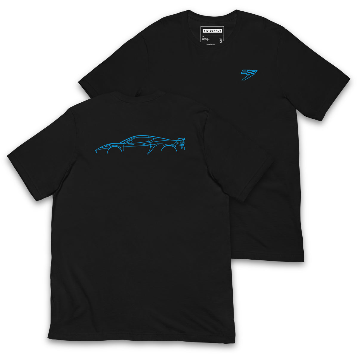 Rapid Blue C8 Shirt