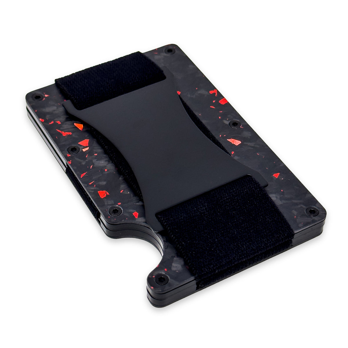 717 Supply Forged Carbon Wallet - Black & Red