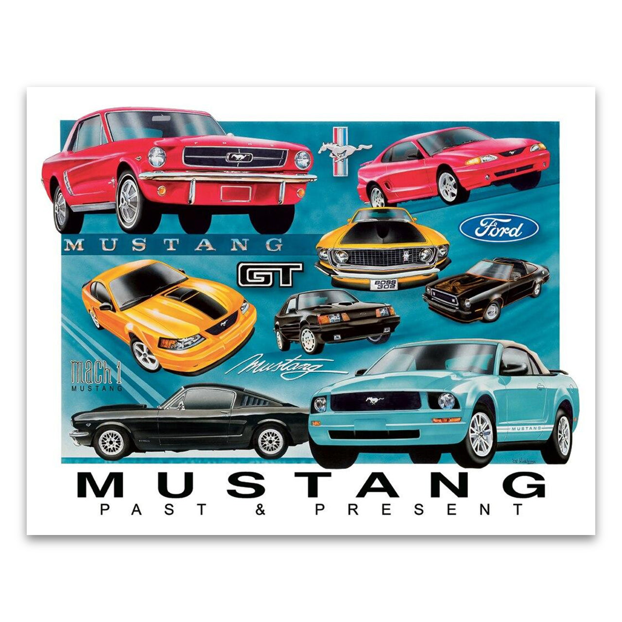 Mustang Chronology Sign