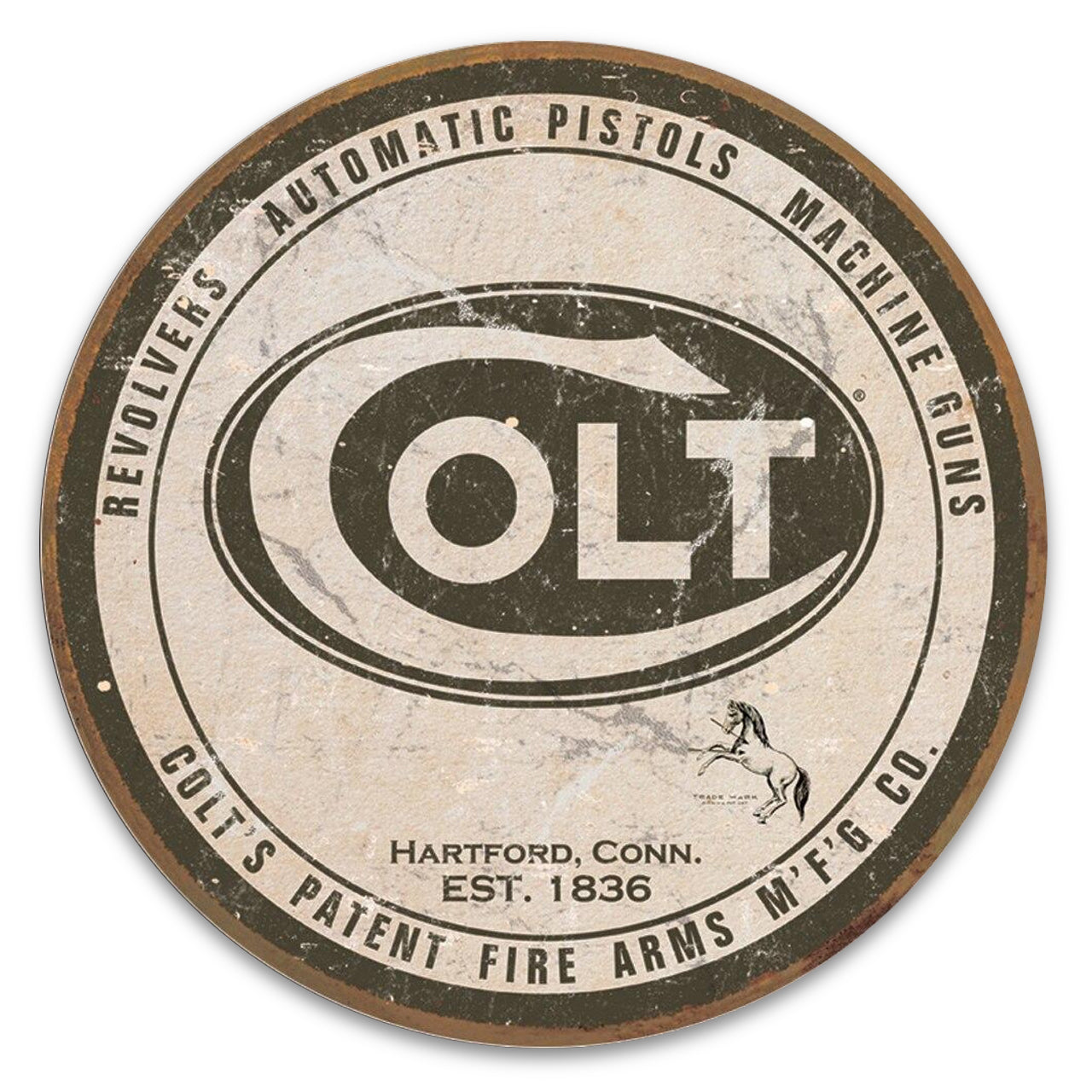 Colt - Round Logo Sign