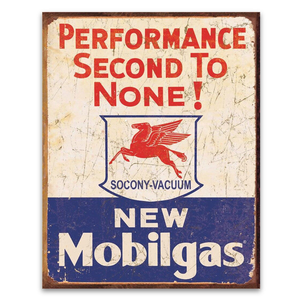 Mobil Gas - 2nd to None Sign