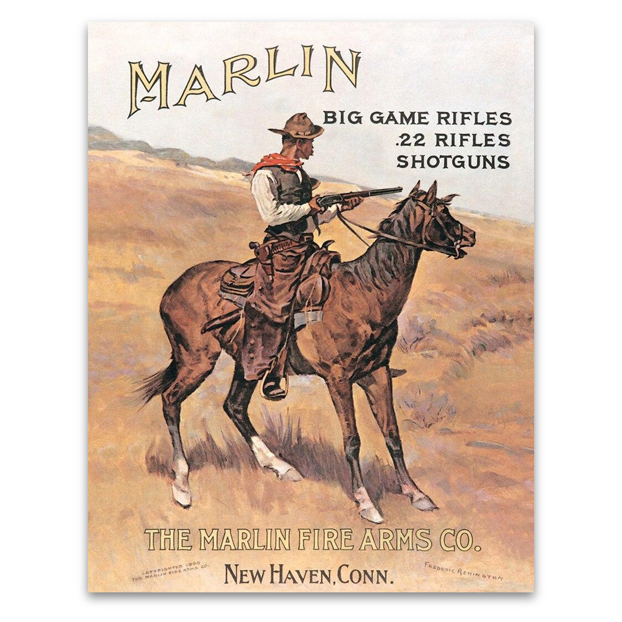 Marlin/ Cowboy on Horse Sign