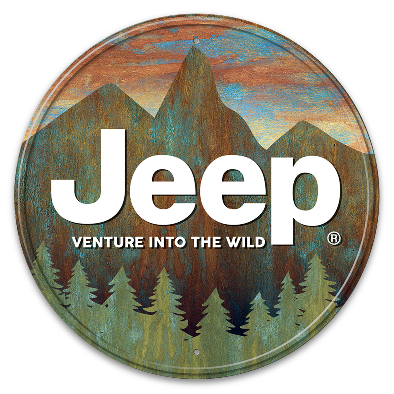 Jeep Venture Round Sign