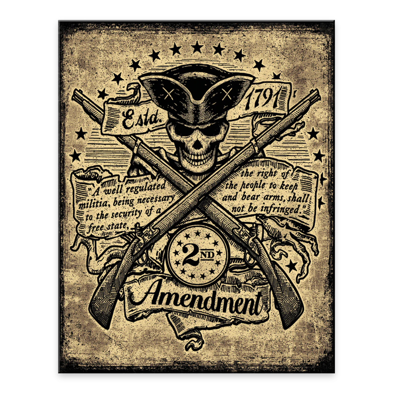 2ND Amendment Minute Man Sign