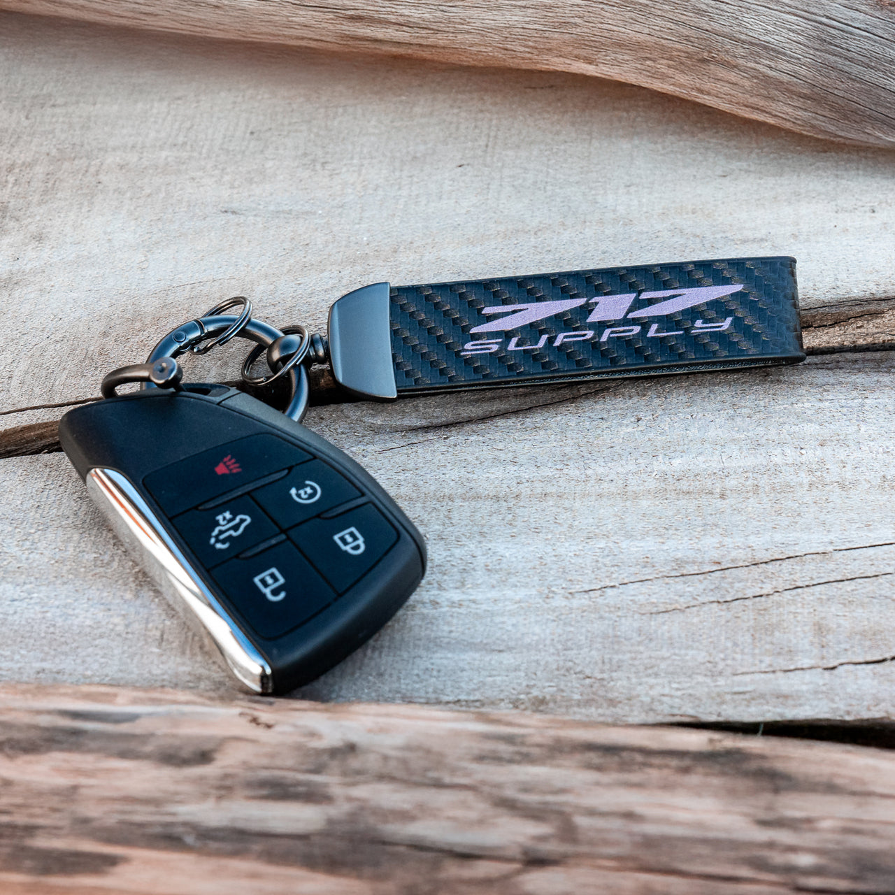 717 Supply Carbon Keytag