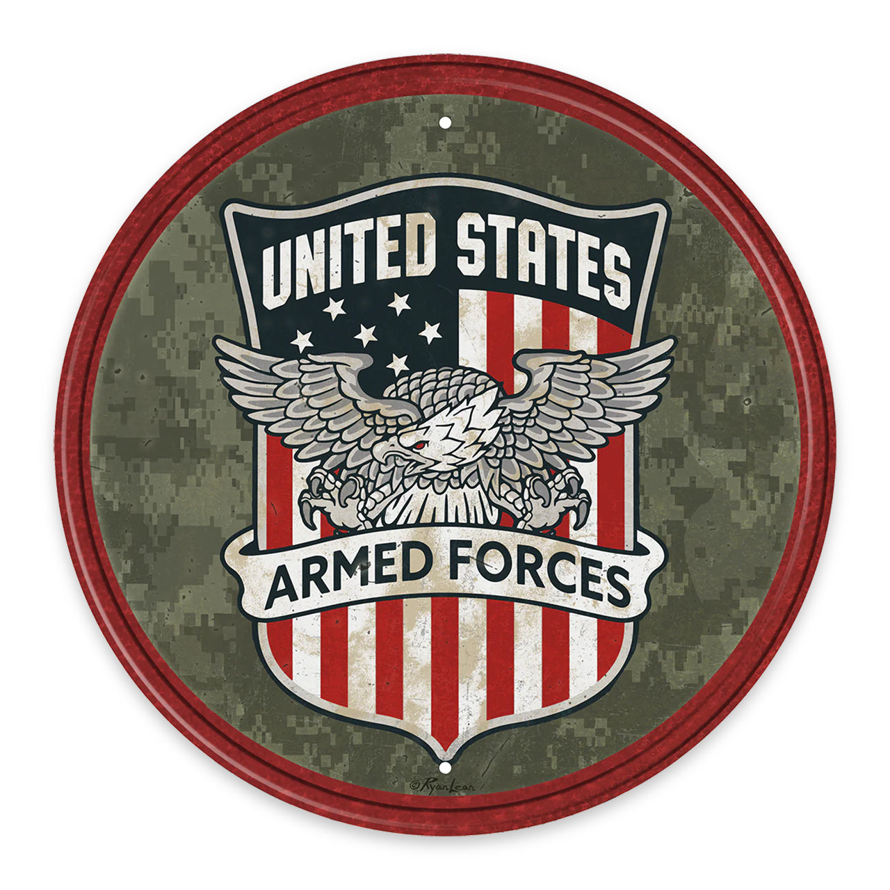 Armed Forces - Round Sign