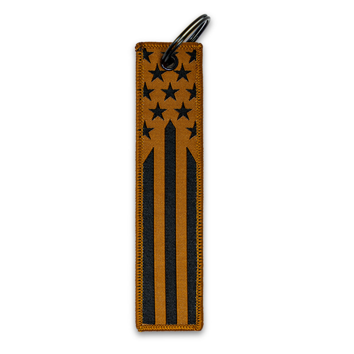 Tan Flag Keytag