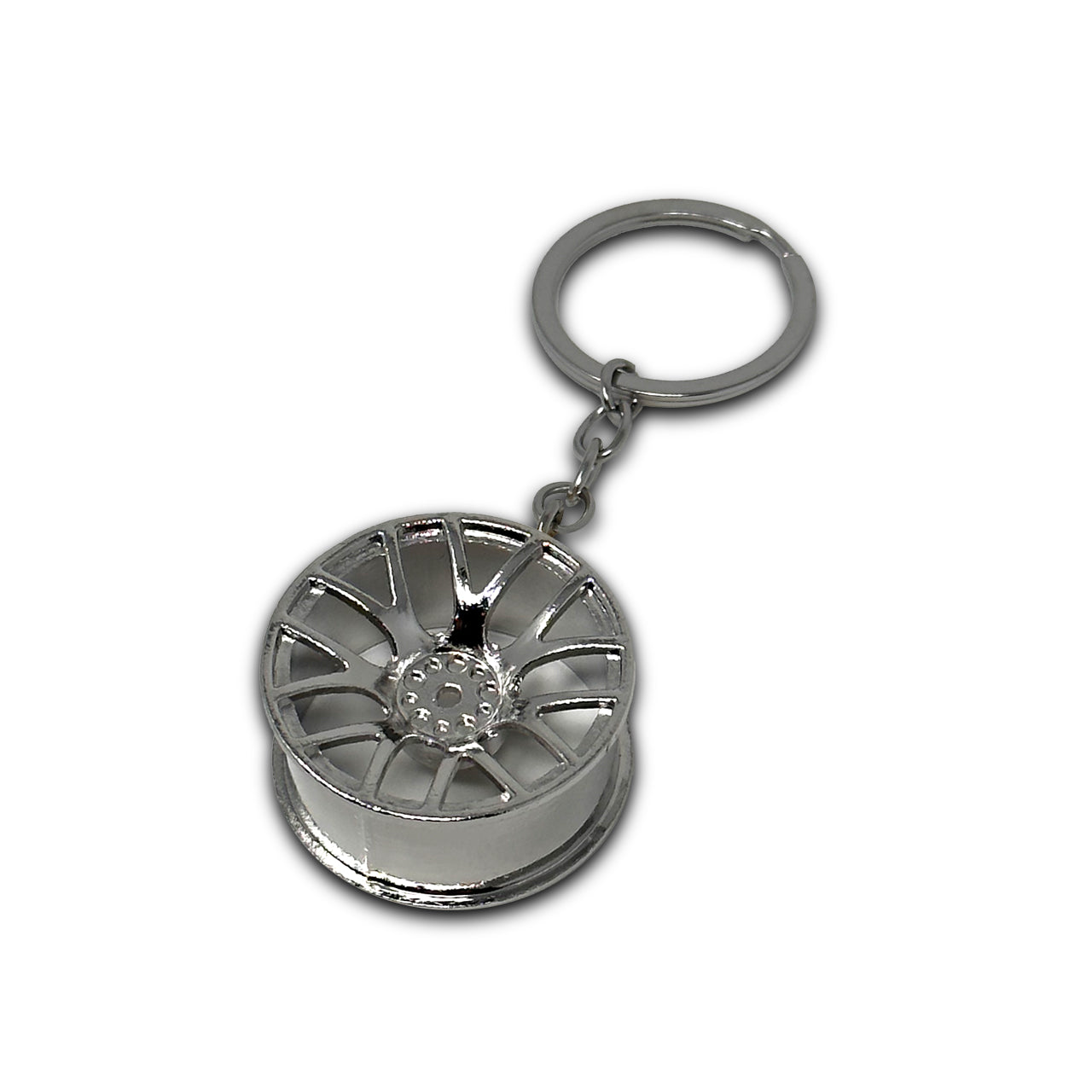 Silver Wheel Keychain