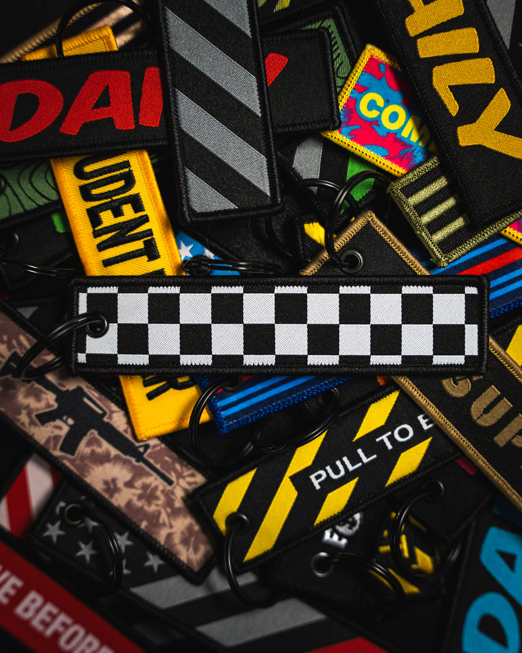 Checkered Flag Keytag