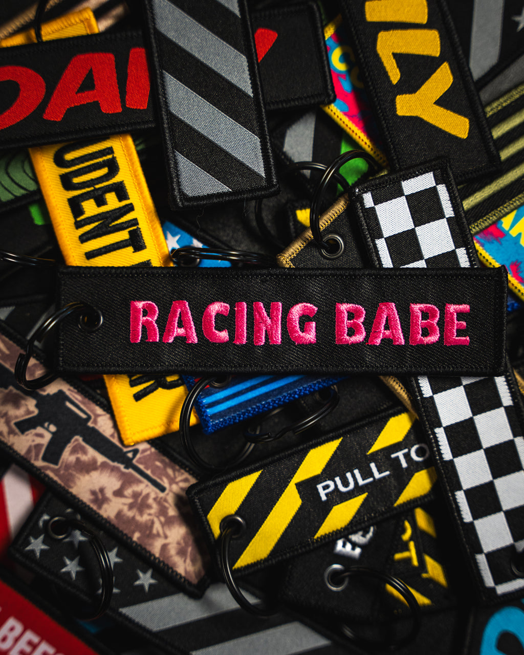 Racing Babe Keytag