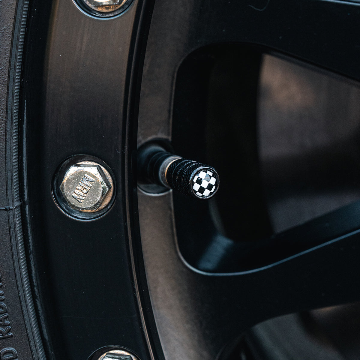 Checkered Race Flage Valve Stem Cap