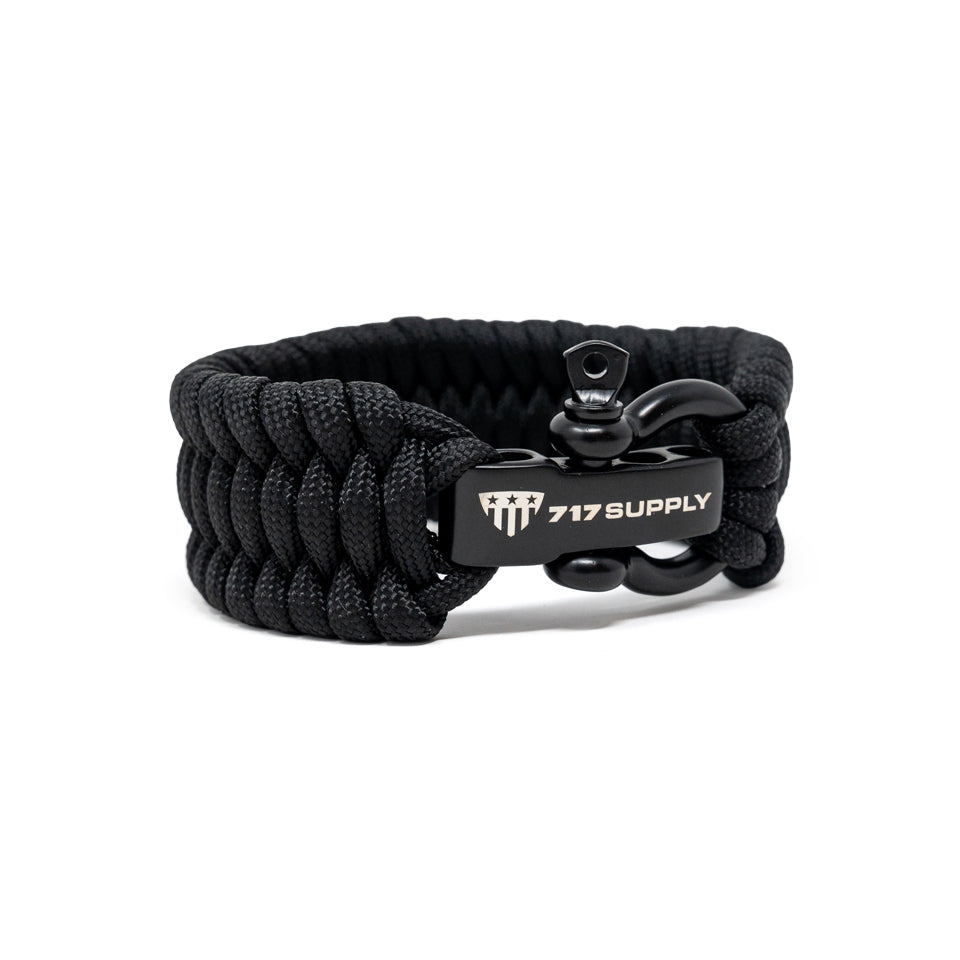 Black Paracord Bracelet