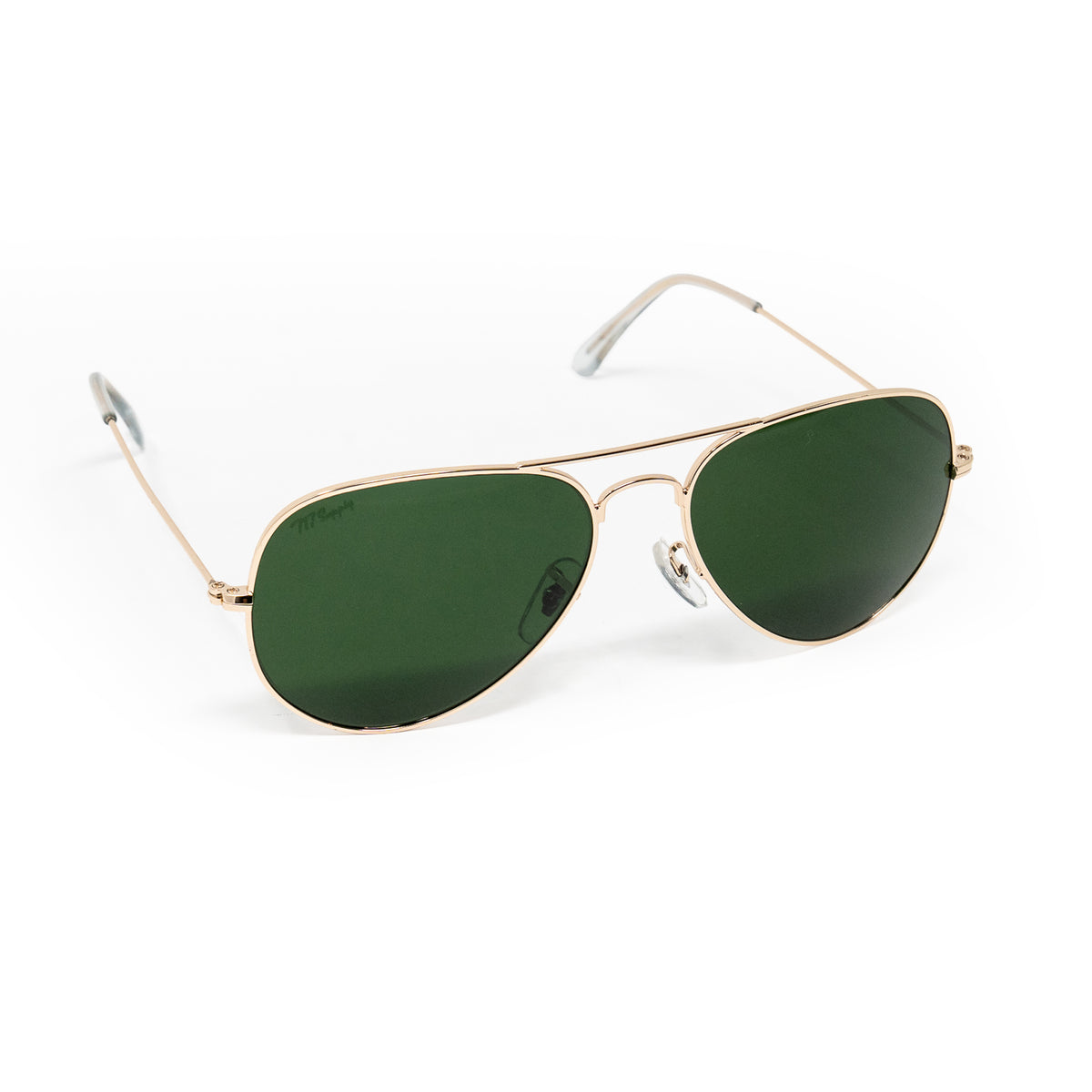 Super Sunglasses Gold Aviator Sunglasses with Green Lenses Ray-Ban RB3025 112/19 Aviator Classic Gold Frame Green  main image 4