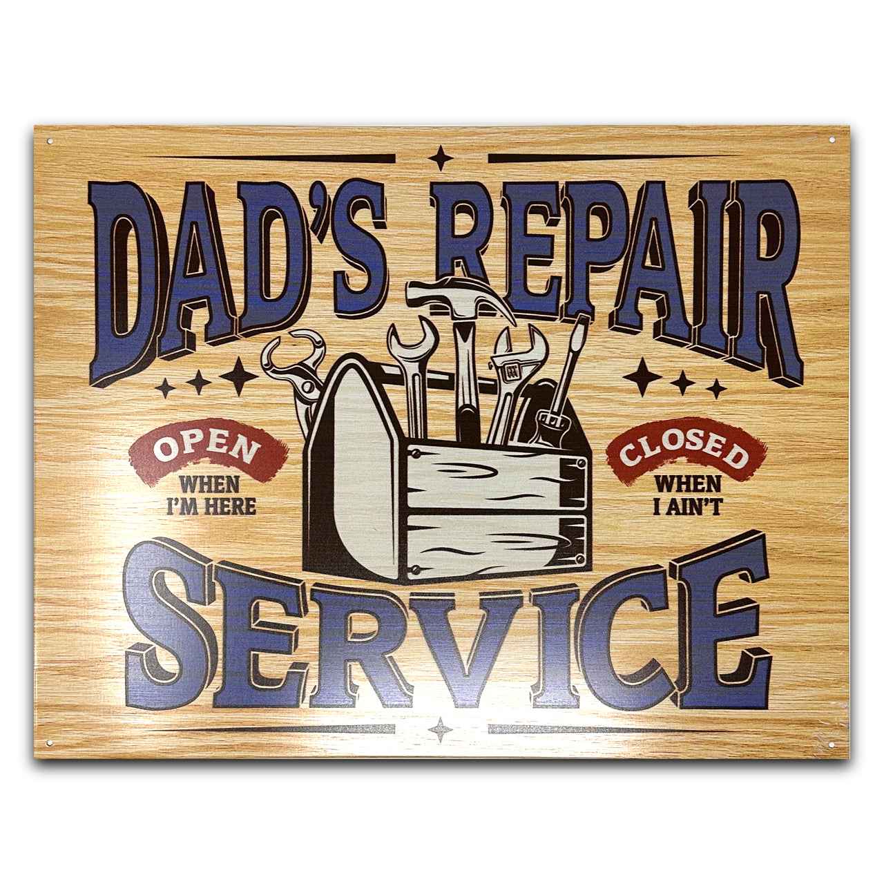 Dad's Repair Service Sign