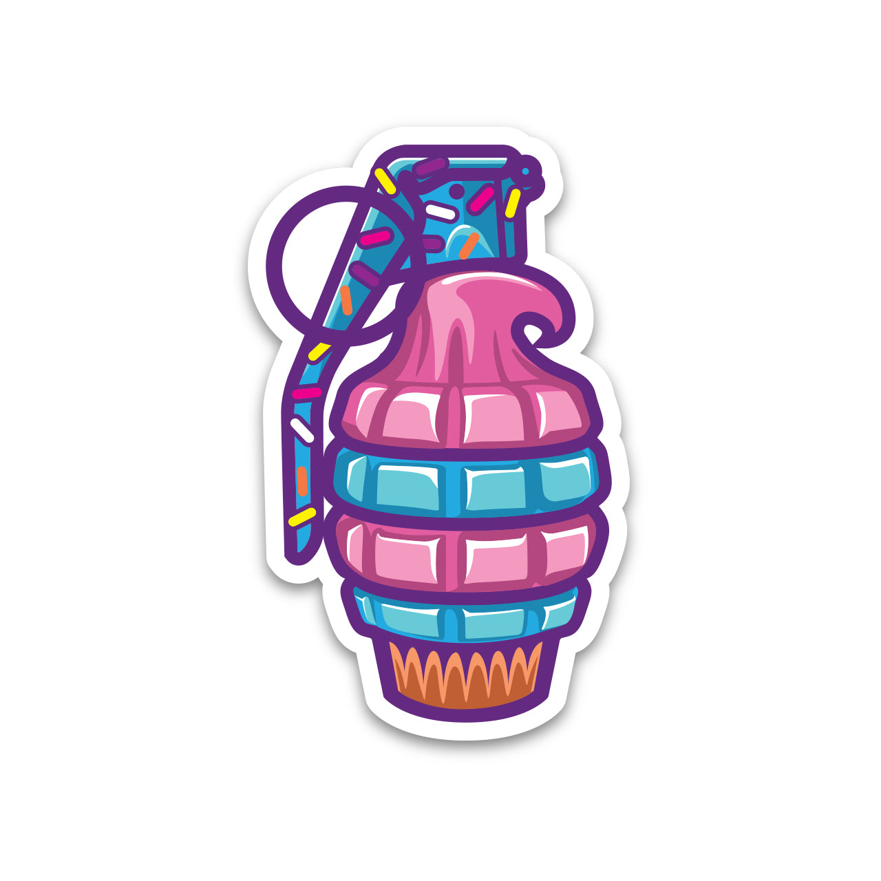 Frenchies Boom Cake Sticker