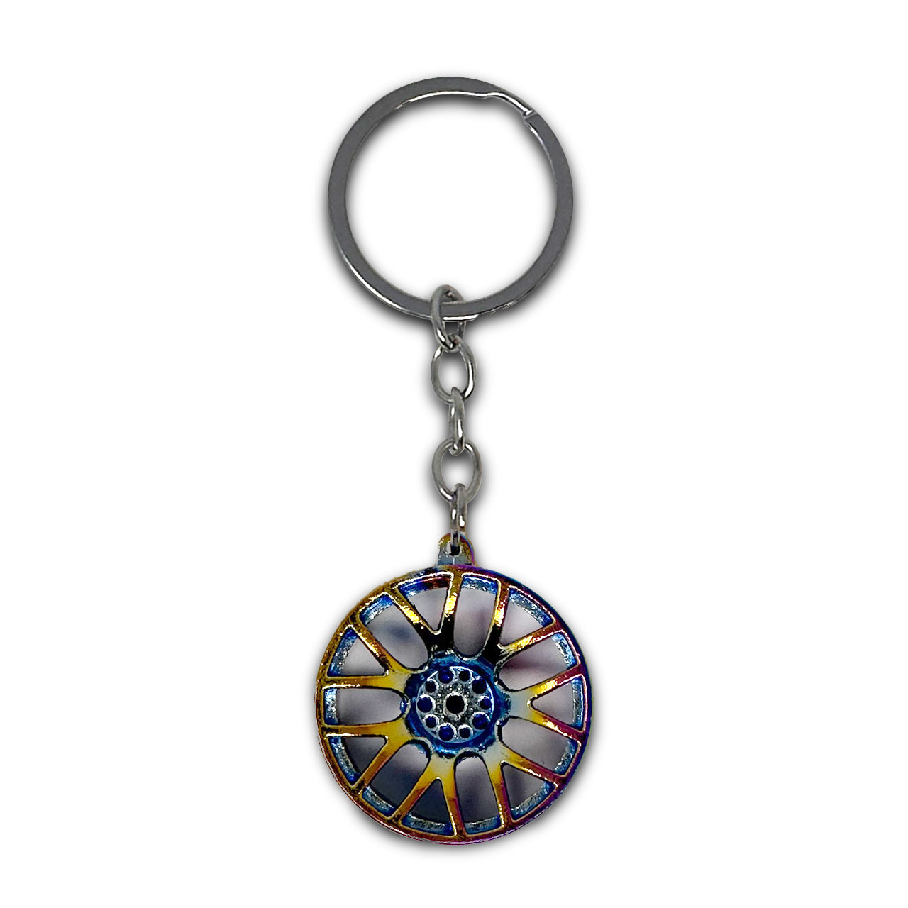 Neochrome Wheel Keychain