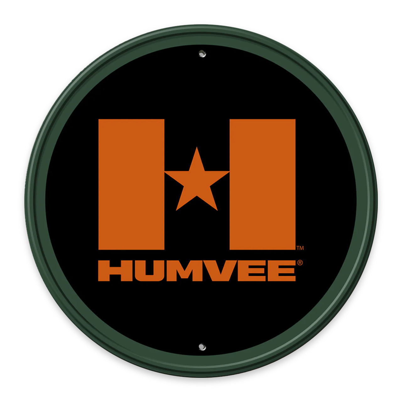 Round HUMVEE Sign