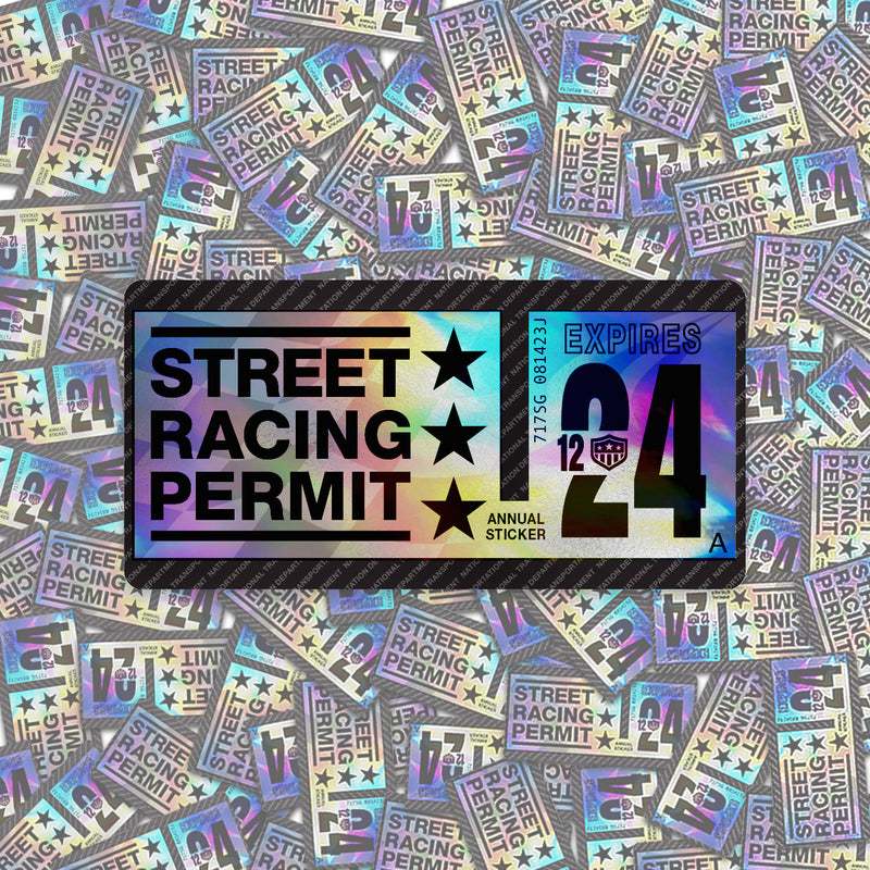Street Racing Permit Sticker
