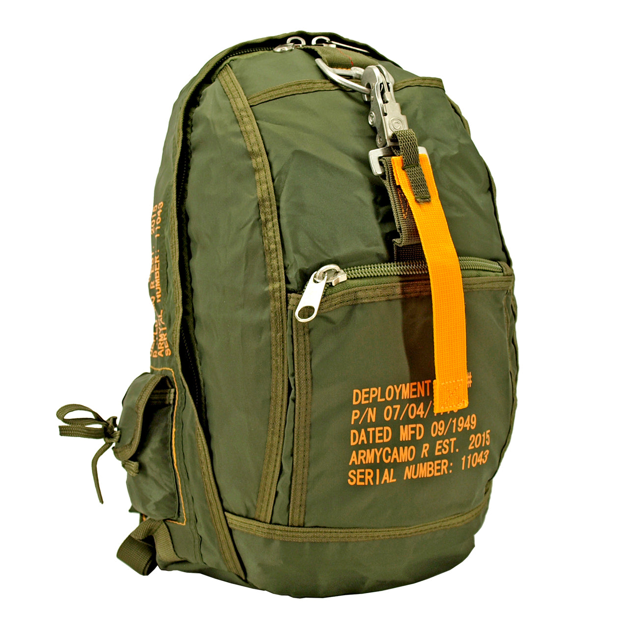 Tactical Parachute Knapsack - Olive Green