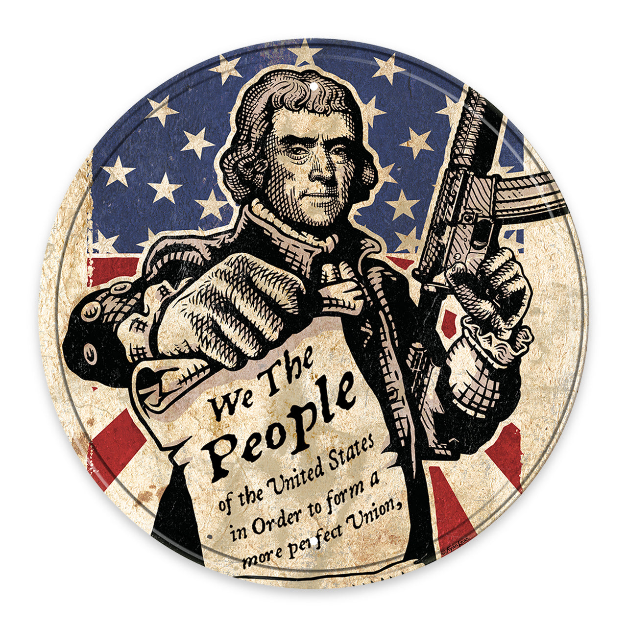 We the People - Round Sign