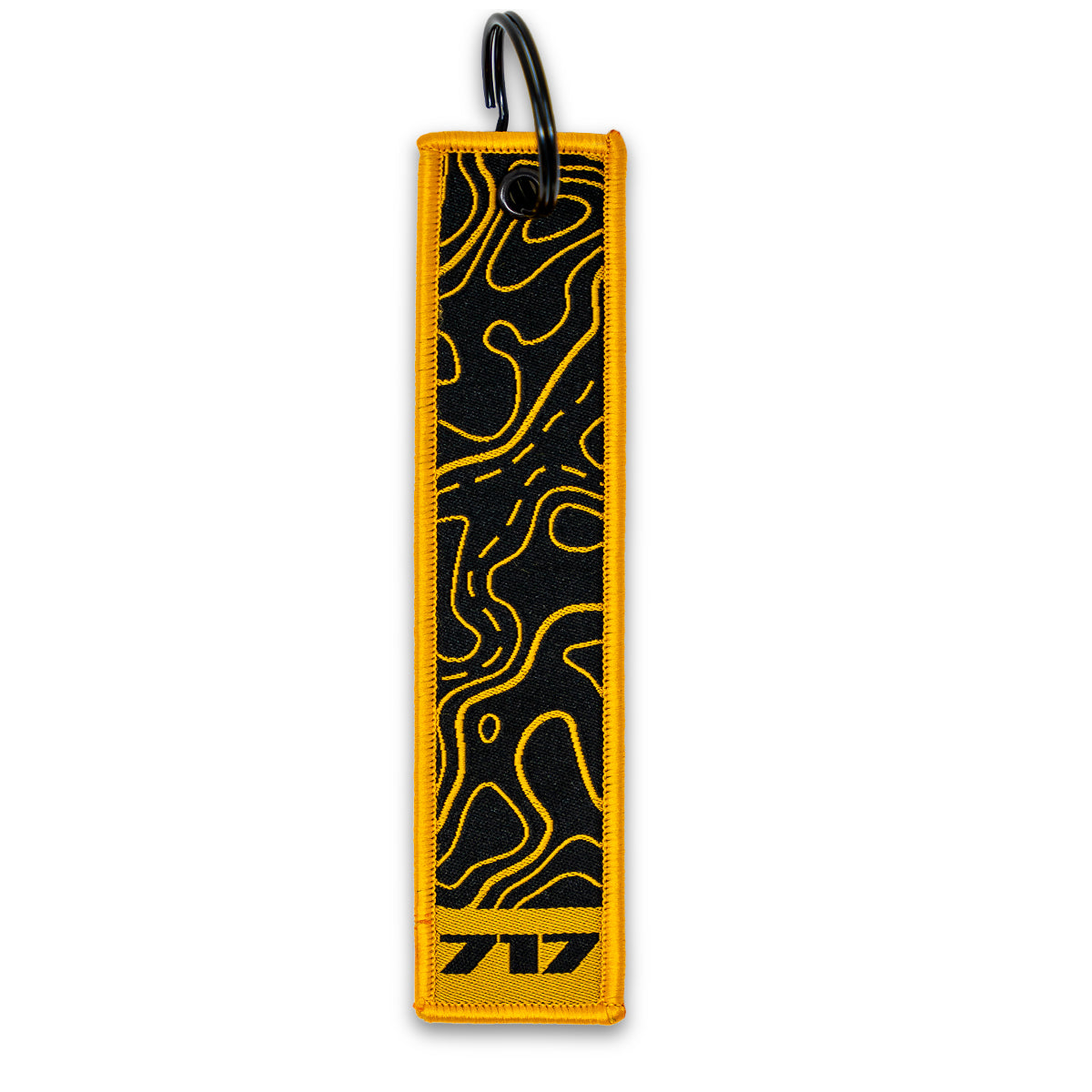 717 Yellow Topo Keytag