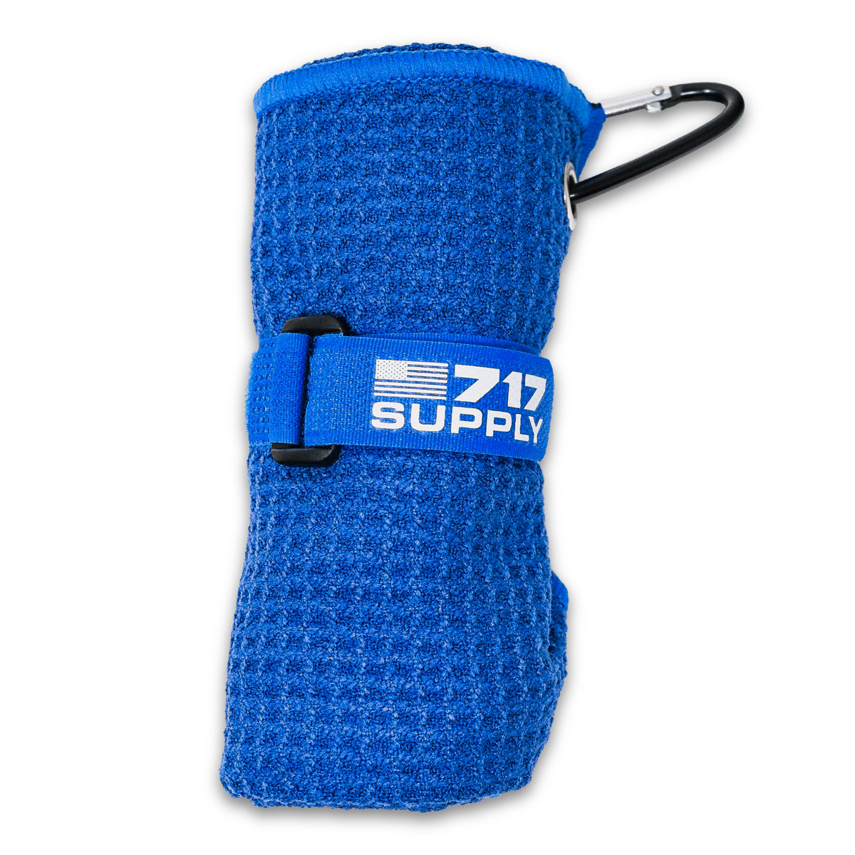 717 Blue Golf Towels With Carabiner 3pc Set