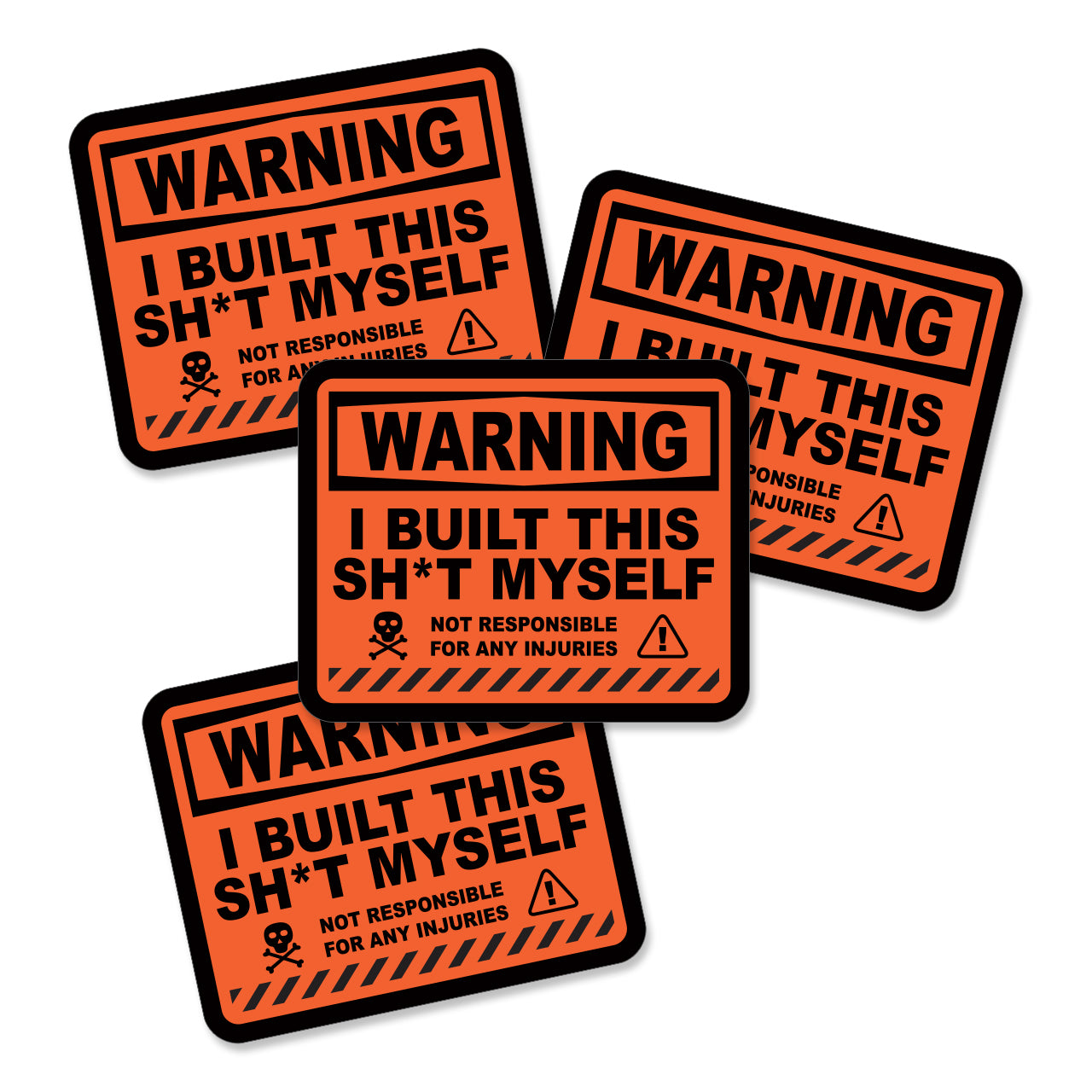 Built This Myself Sticker - 4 Pack