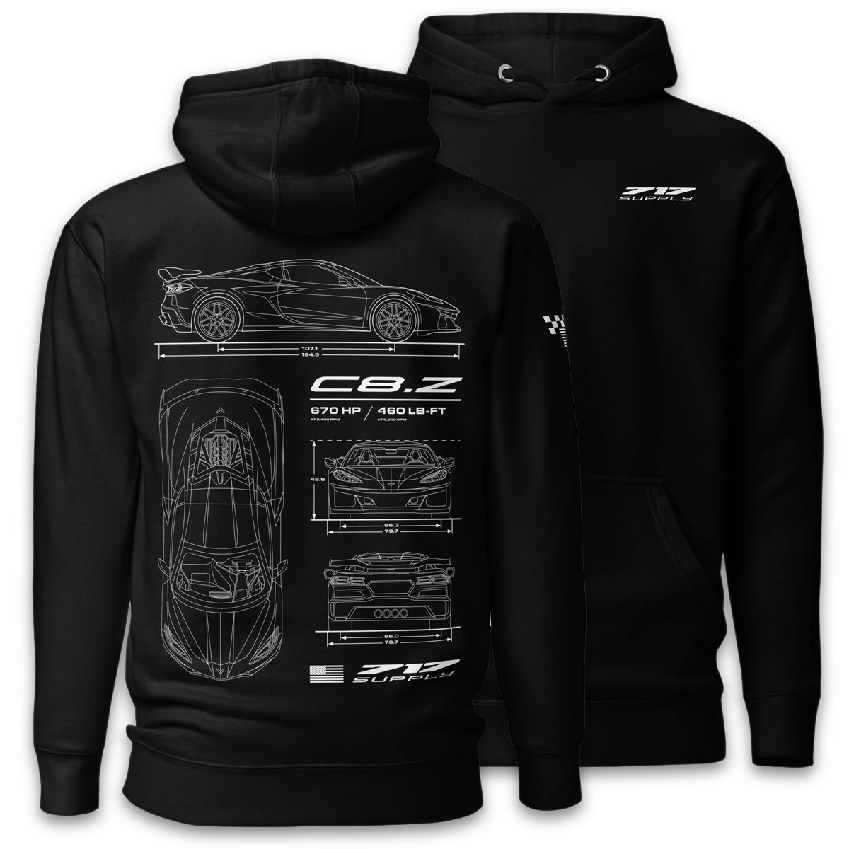 C8.Z Blueprint Hoodie