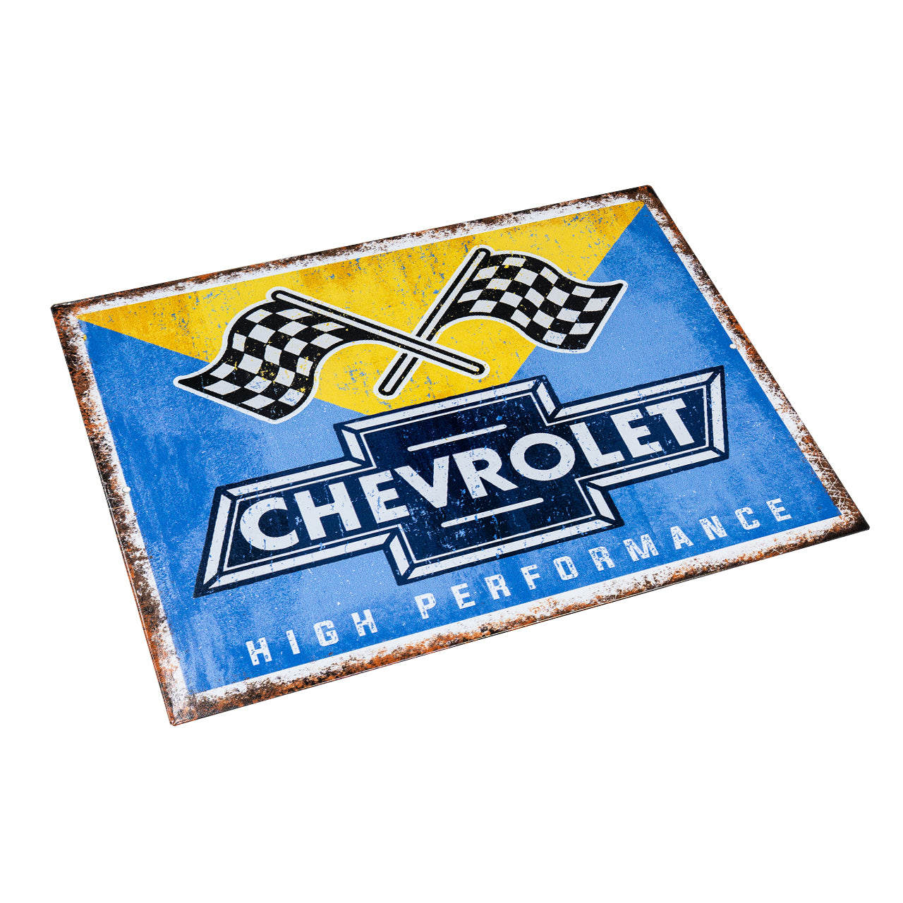 Chevy Racing Flags Sign